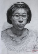 北京畫(huà)室素描人像中年女士范畫(huà)賞