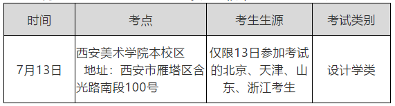 西安美術學院關于2020年本科招生專業(yè)課?？枷嚓P事宜的公告